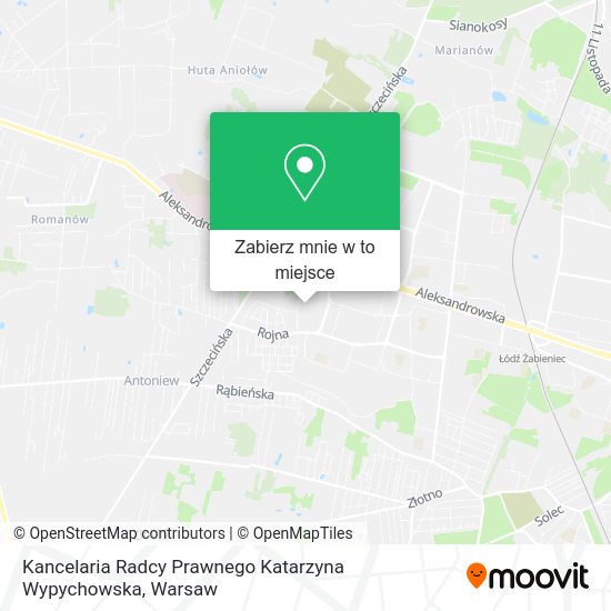 Mapa Kancelaria Radcy Prawnego Katarzyna Wypychowska