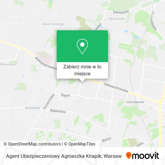 Mapa Agent Ubezpieczeniowy Agnieszka Knapik