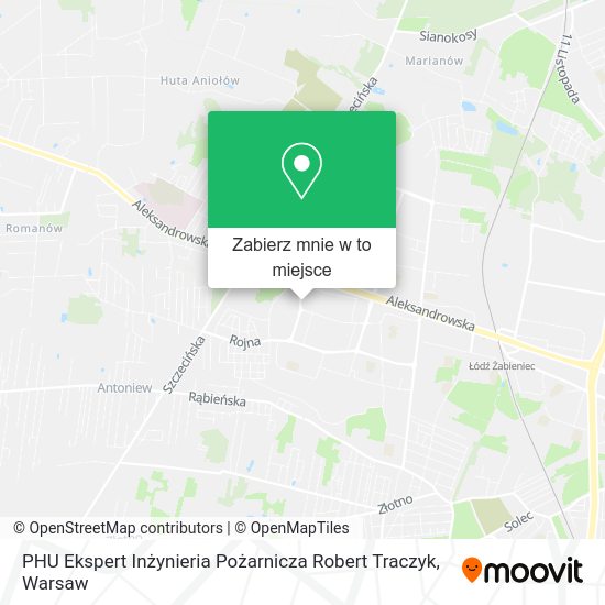 Mapa PHU Ekspert Inżynieria Pożarnicza Robert Traczyk