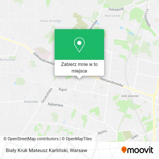 Mapa Biały Kruk Mateusz Karliński