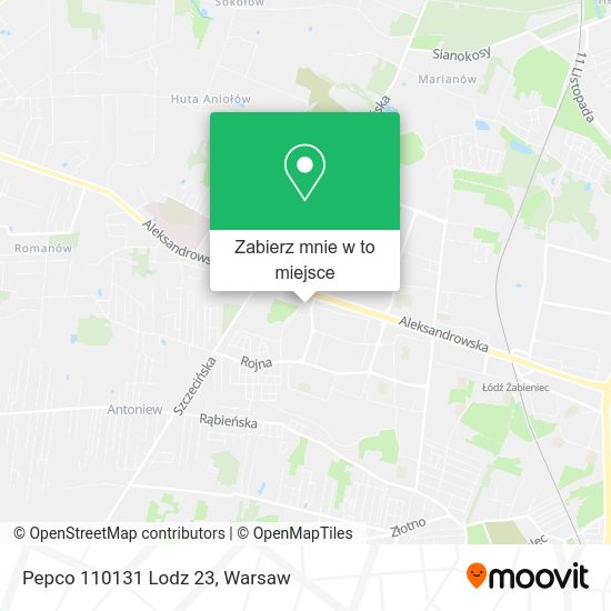 Mapa Pepco 110131 Lodz 23