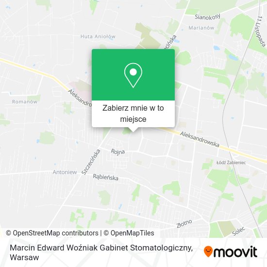 Mapa Marcin Edward Woźniak Gabinet Stomatologiczny