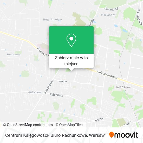 Mapa Centrum Księgowości- Biuro Rachunkowe