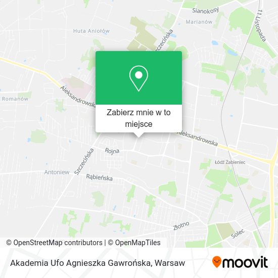 Mapa Akademia Ufo Agnieszka Gawrońska