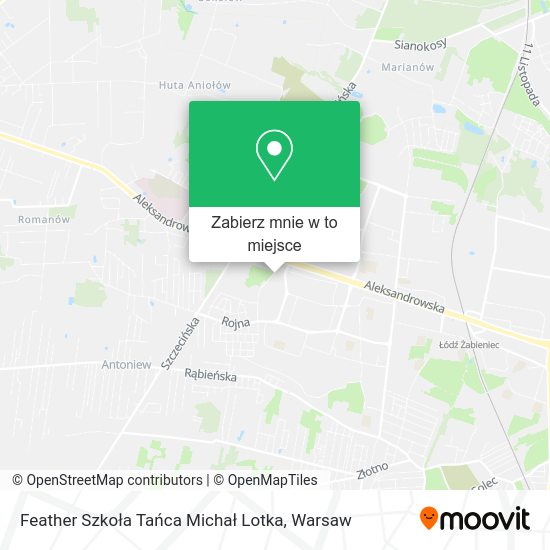 Mapa Feather Szkoła Tańca Michał Lotka