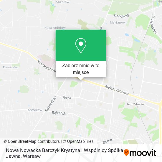 Mapa Nowa Nowacka Barczyk Krystyna i Wspólnicy Spółka Jawna