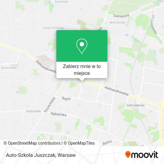 Mapa Auto-Szkola Juszczak