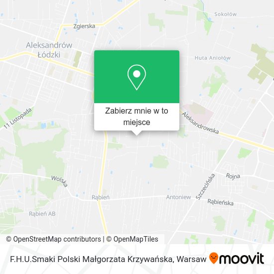 Mapa F.H.U.Smaki Polski Małgorzata Krzywańska