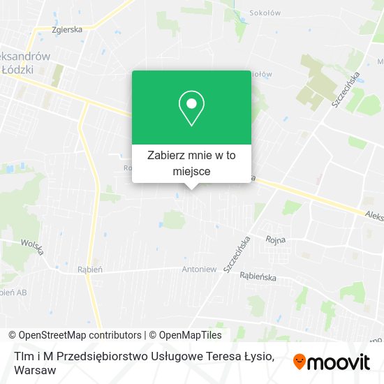 Mapa Tlm i M Przedsiębiorstwo Usługowe Teresa Łysio