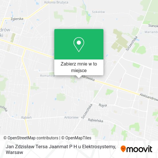 Mapa Jan Zdzisław Tersa Jaanmat P H u Elektrosystemy