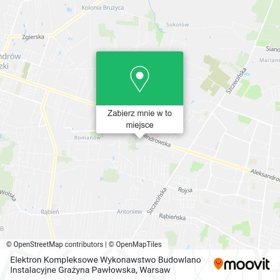 Mapa Elektron Kompleksowe Wykonawstwo Budowlano Instalacyjne Grażyna Pawłowska