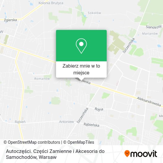 Mapa Autoczęści. Części Zamienne i Akcesoria do Samochodów