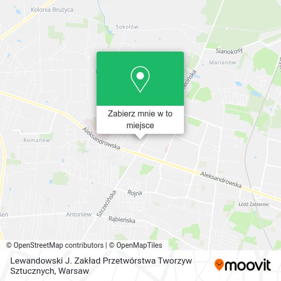 Mapa Lewandowski J. Zakład Przetwórstwa Tworzyw Sztucznych