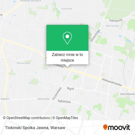 Mapa Tlokinski Spolka Jawna