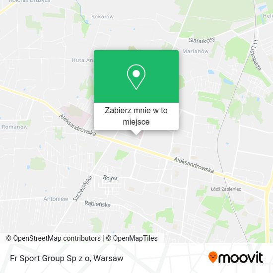 Mapa Fr Sport Group Sp z o