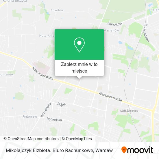 Mapa Mikołajczyk Elżbieta. Biuro Rachunkowe