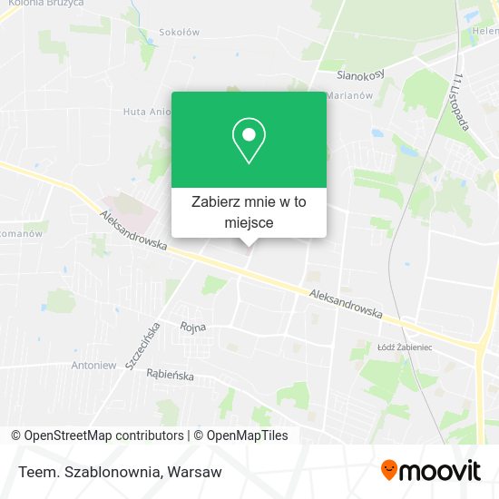 Mapa Teem. Szablonownia