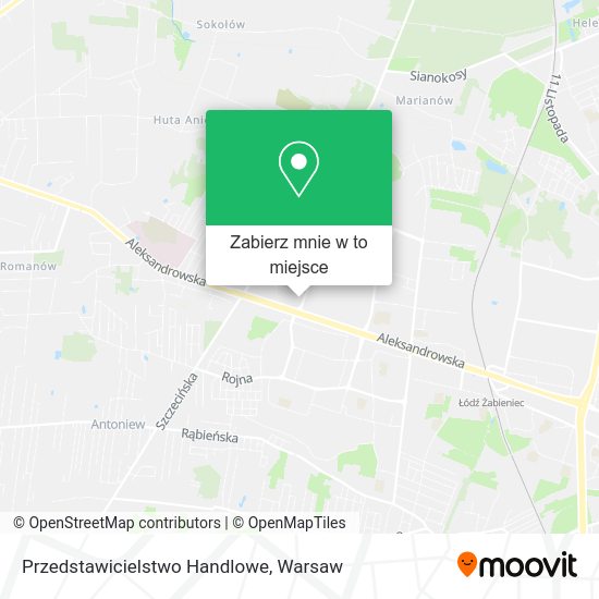 Mapa Przedstawicielstwo Handlowe