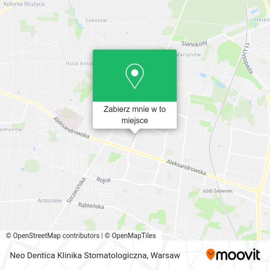 Mapa Neo Dentica Klinika Stomatologiczna