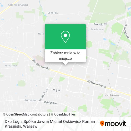 Mapa Dkp Logis Spółka Jawna Michał Ośkiewicz Roman Krasiński