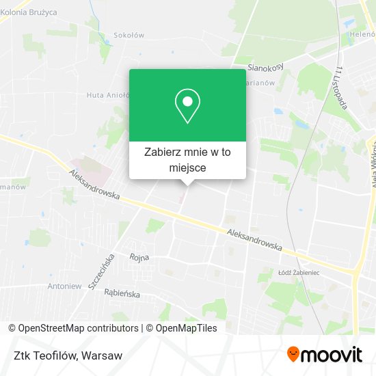 Mapa Ztk Teofilów