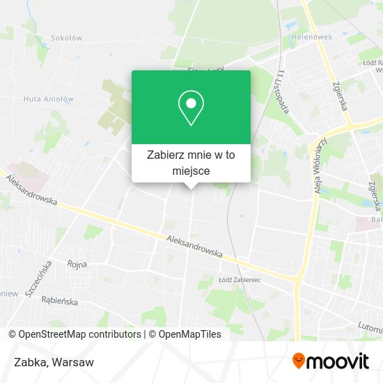 Mapa Zabka