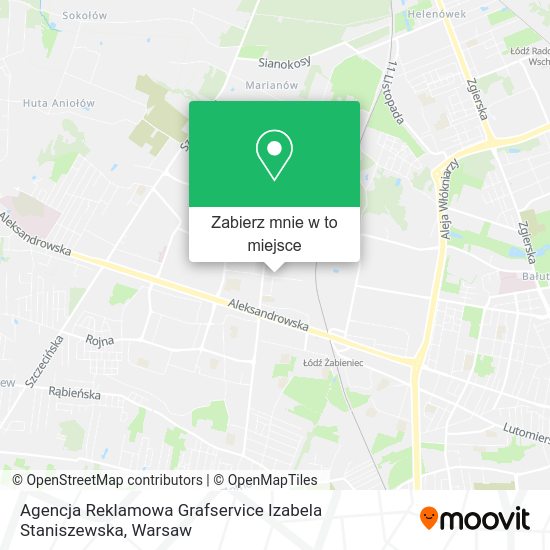 Mapa Agencja Reklamowa Grafservice Izabela Staniszewska