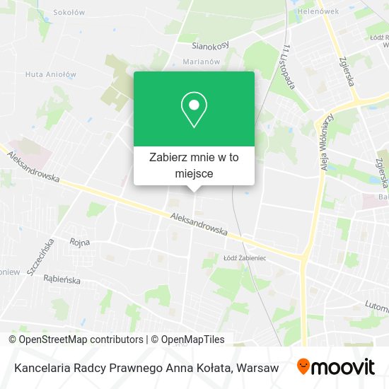 Mapa Kancelaria Radcy Prawnego Anna Kołata