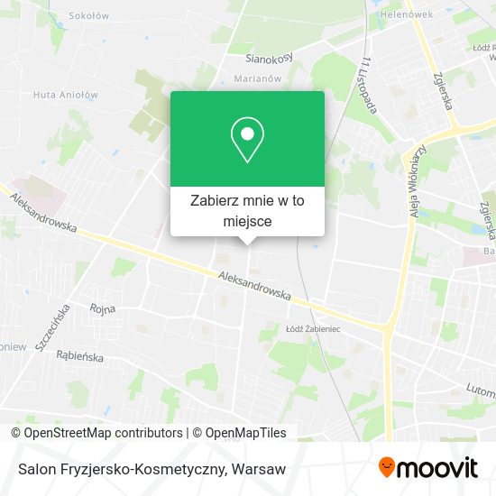 Mapa Salon Fryzjersko-Kosmetyczny