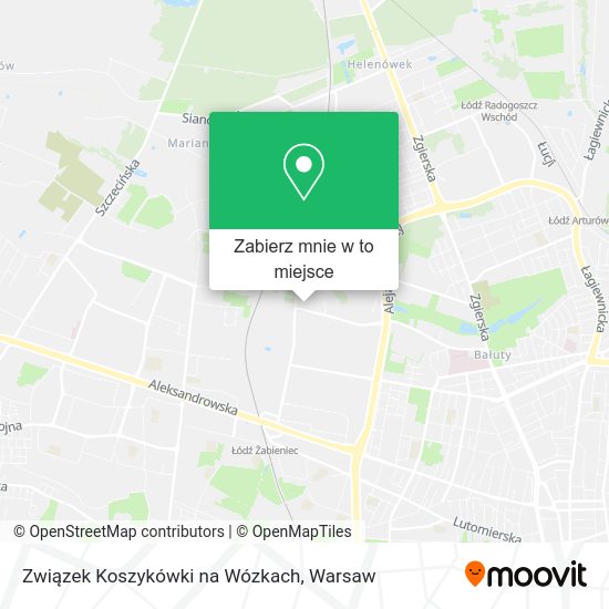 Mapa Związek Koszykówki na Wózkach