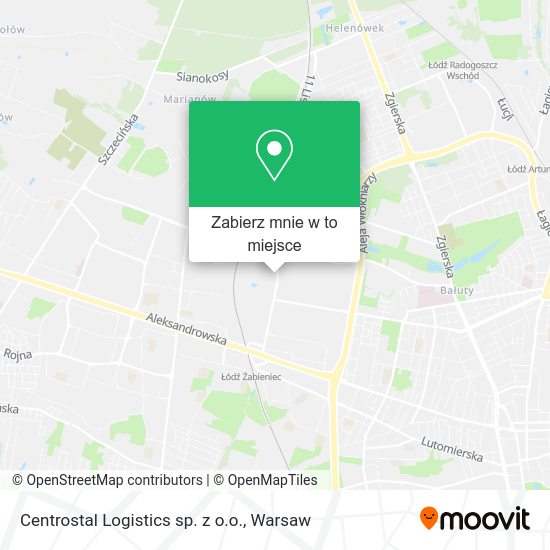 Mapa Centrostal Logistics sp. z o.o.