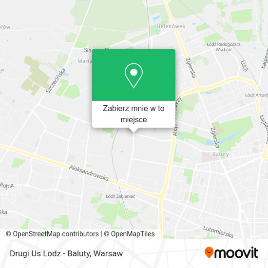 Mapa Drugi Us Lodz - Baluty