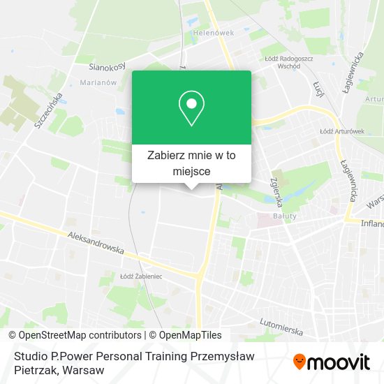 Mapa Studio P.Power Personal Training Przemysław Pietrzak