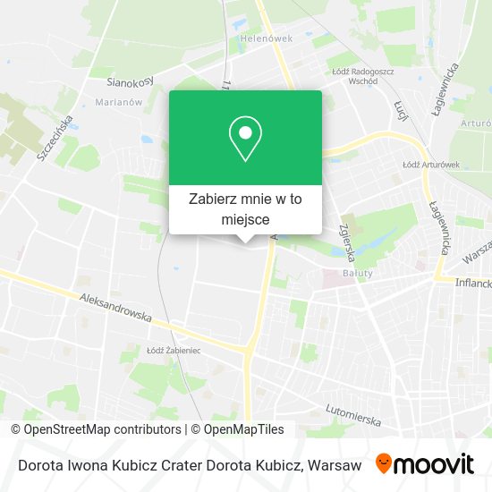 Mapa Dorota Iwona Kubicz Crater Dorota Kubicz