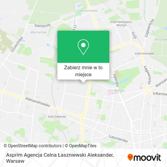 Mapa Asprim Agencja Celna Łaszniewski Aleksander