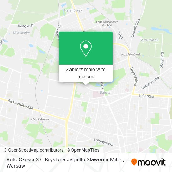 Mapa Auto Czesci S C Krystyna Jagiello Slawomir Miller