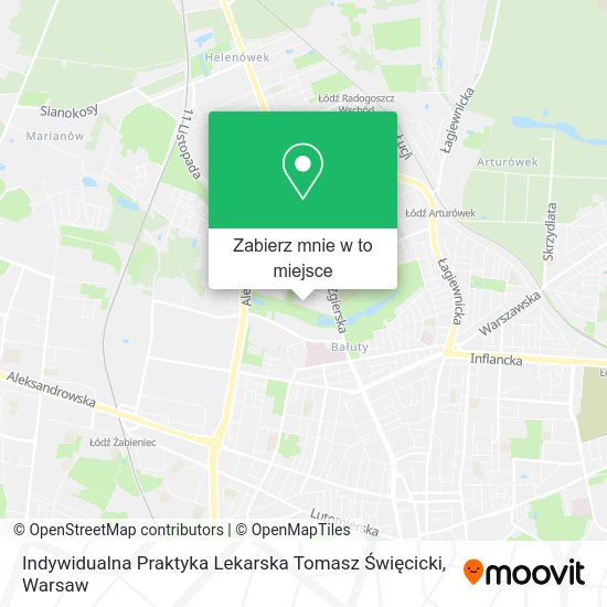 Mapa Indywidualna Praktyka Lekarska Tomasz Święcicki