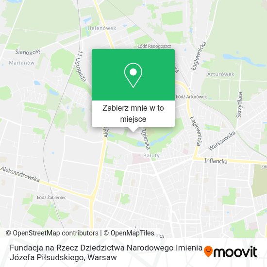 Mapa Fundacja na Rzecz Dziedzictwa Narodowego Imienia Józefa Piłsudskiego