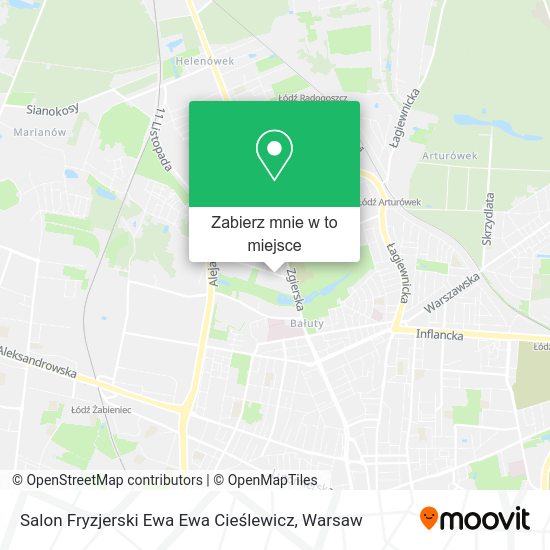 Mapa Salon Fryzjerski Ewa Ewa Cieślewicz