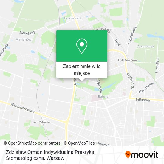 Mapa Zdzisław Orman Indywidualna Praktyka Stomatologiczna