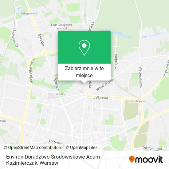 Mapa Environ Doradztwo Środowiskowe Adam Kazimierczak