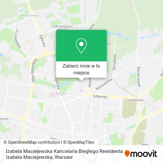 Mapa Izabela Maciejewska Kancelaria Biegłego Rewidenta Izabela Maciejewska