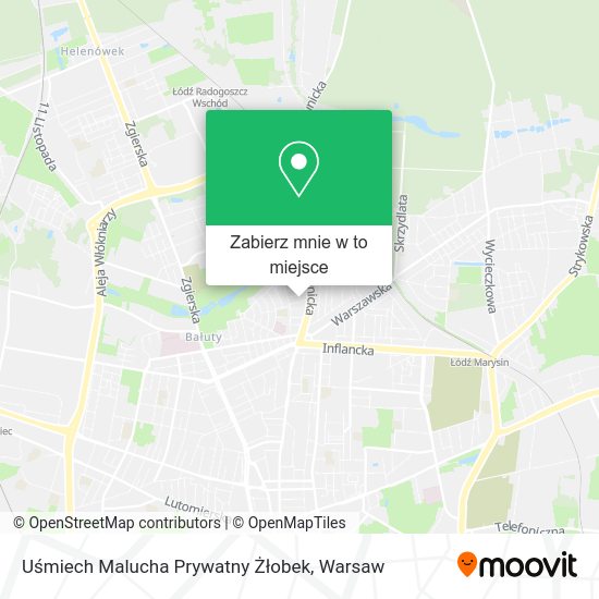 Mapa Uśmiech Malucha Prywatny Żłobek