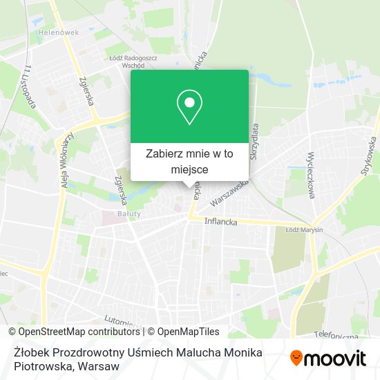 Mapa Żłobek Prozdrowotny Uśmiech Malucha Monika Piotrowska