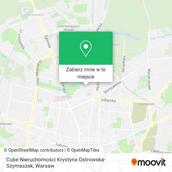 Mapa Cube Nieruchomości Krystyna Ostrowska-Szymaszek