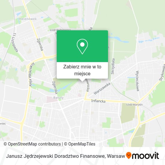 Mapa Janusz Jędrzejewski Doradztwo Finansowe