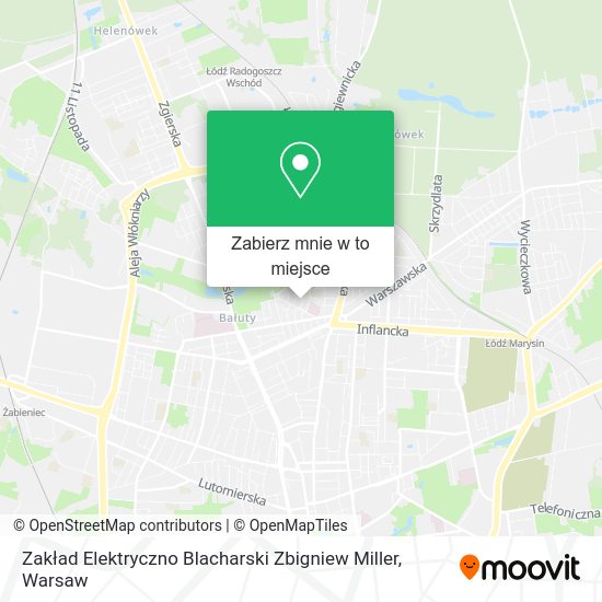 Mapa Zakład Elektryczno Blacharski Zbigniew Miller