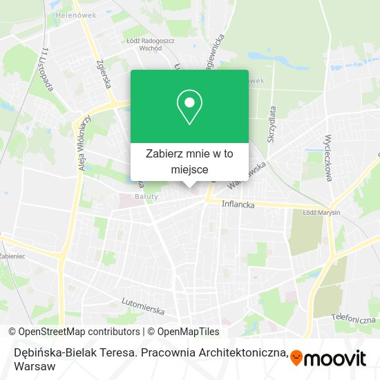 Mapa Dębińska-Bielak Teresa. Pracownia Architektoniczna