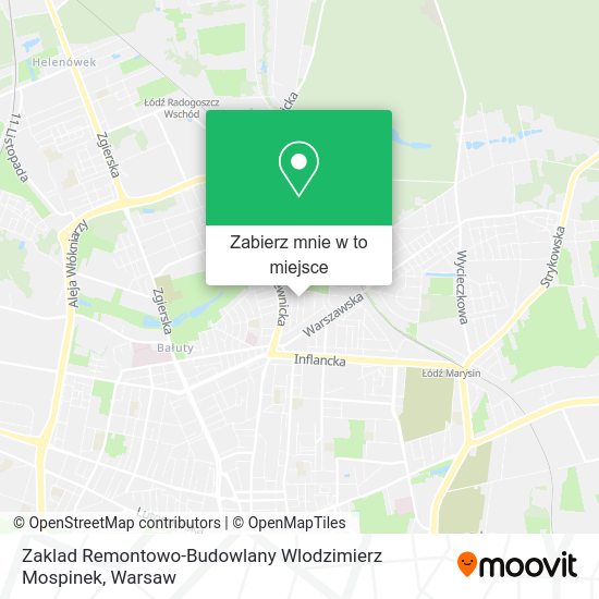 Mapa Zaklad Remontowo-Budowlany Wlodzimierz Mospinek