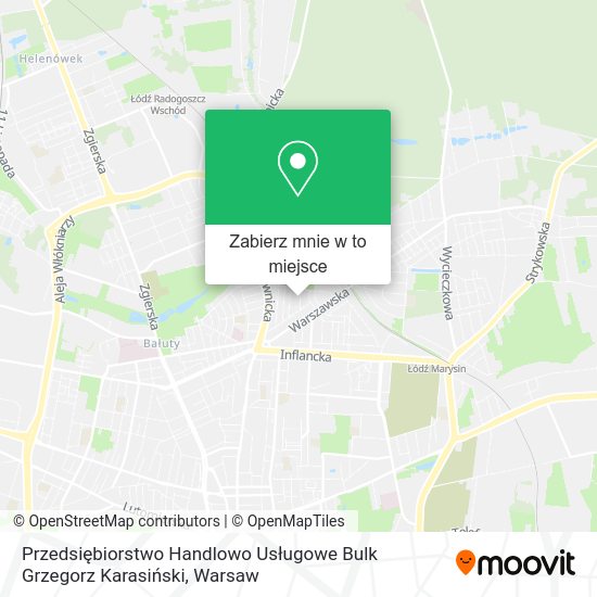 Mapa Przedsiębiorstwo Handlowo Usługowe Bulk Grzegorz Karasiński